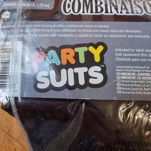 Adult Vampire Party Suit Men's Size L - Picture 7 of 7